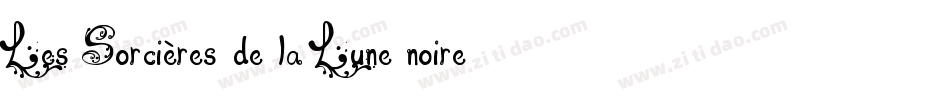 Les Sorcières de la Lune noire字体转换